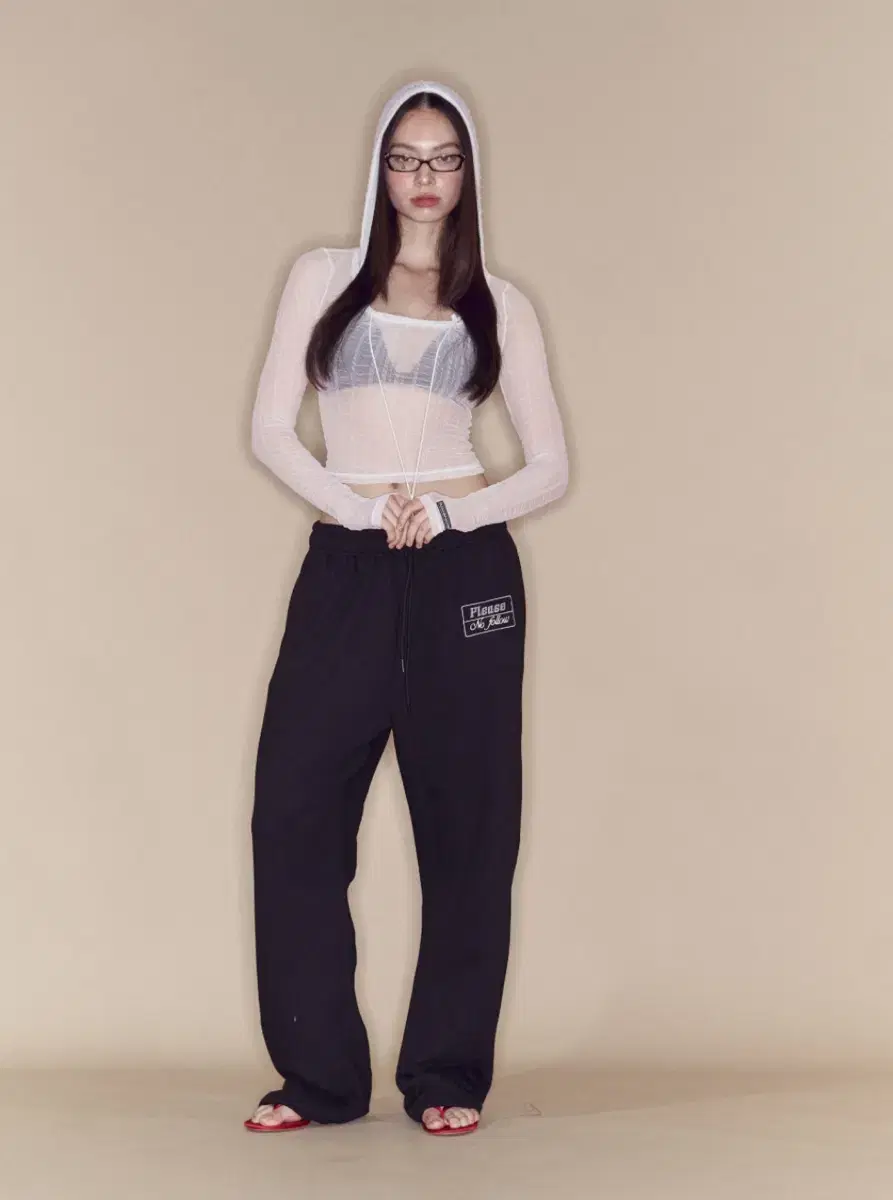 플노팔 Ayana See-Through Hoodie top